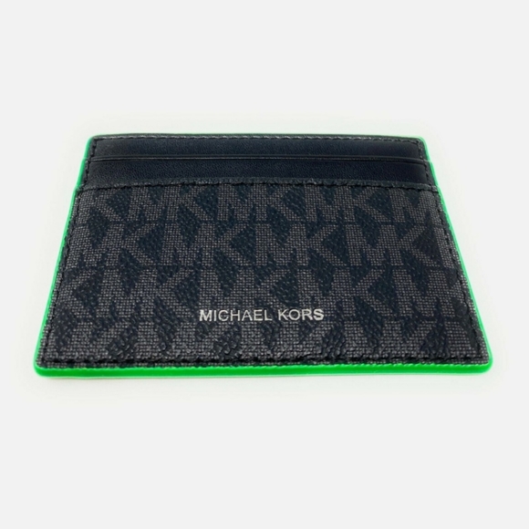 Black/Palm Logo Card Case With ID Window - Picture 4 of 5